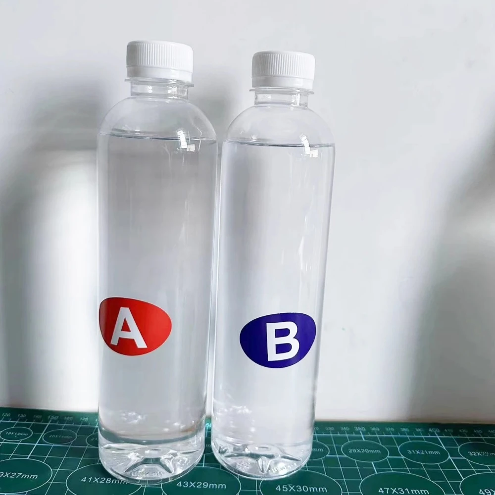 Liquid pinching silicone DIY decompression toy AB silicone raw material Highly transparent 1:1 self defoaming fully transparent 3