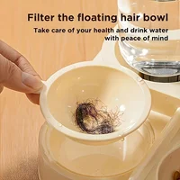 2-in-1 Large Capacity Cat Automatic Feeder, Water Dry Wet Separation Design No Battery Required - For Cats Small Dogs 5