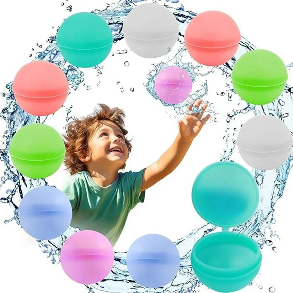 Reusable Water Balloons Toys Quick Fill Self Sealing Water Bomb for Summer Games Children's Adults Outdoor Activities Toy Gifts 3