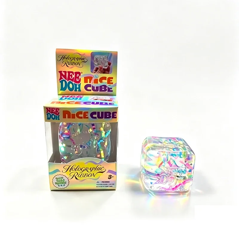 2026 Needoh Nice Cube Sensory Fidget Cube Stress Relief Anxiety Sensory Tool for Focus ADHD Office Desk Calming Gadget