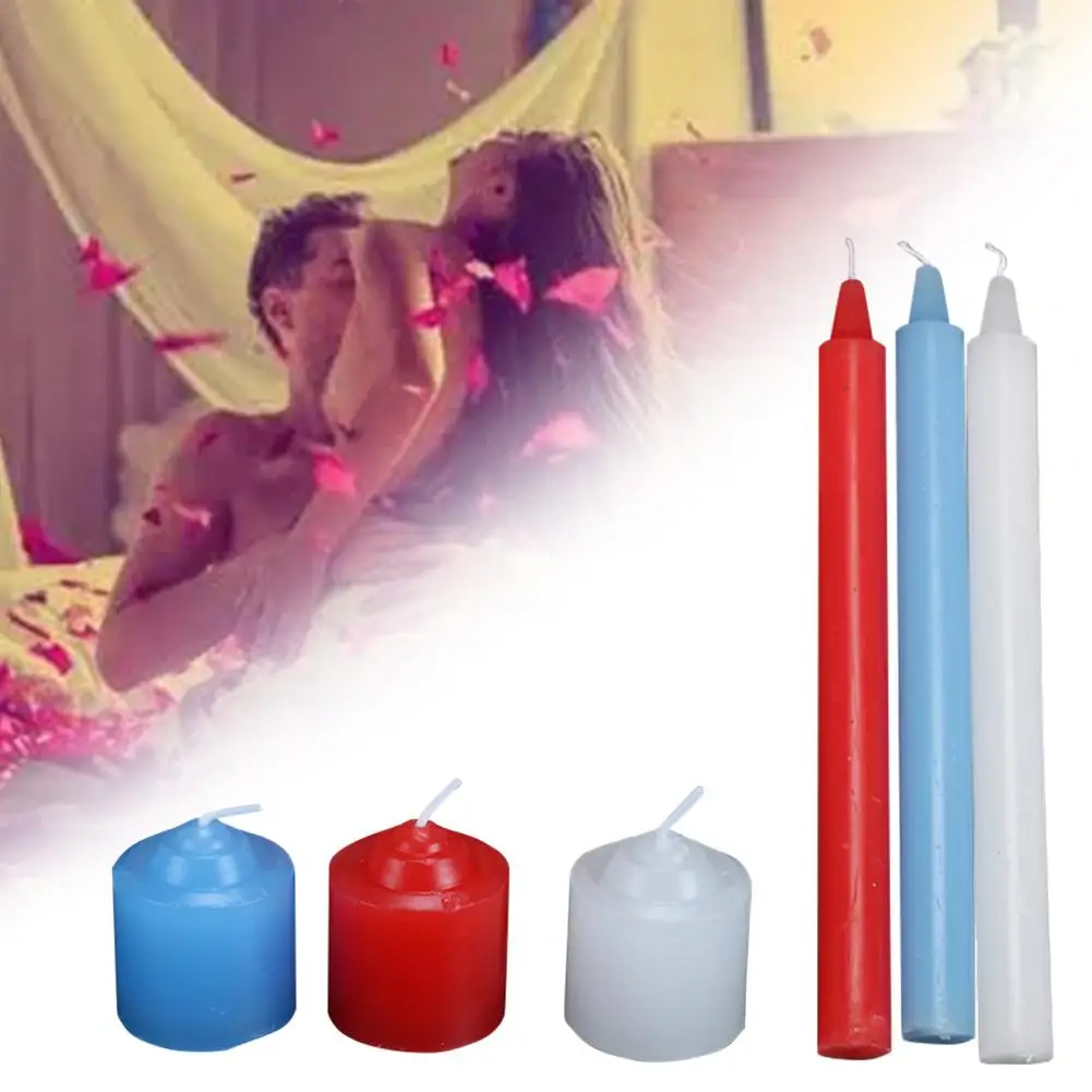 1 Box Sex Candle Low Temperature Romantic Candle Wax Dripping Adult Games Sex Pleasuring Toys Low Heat
