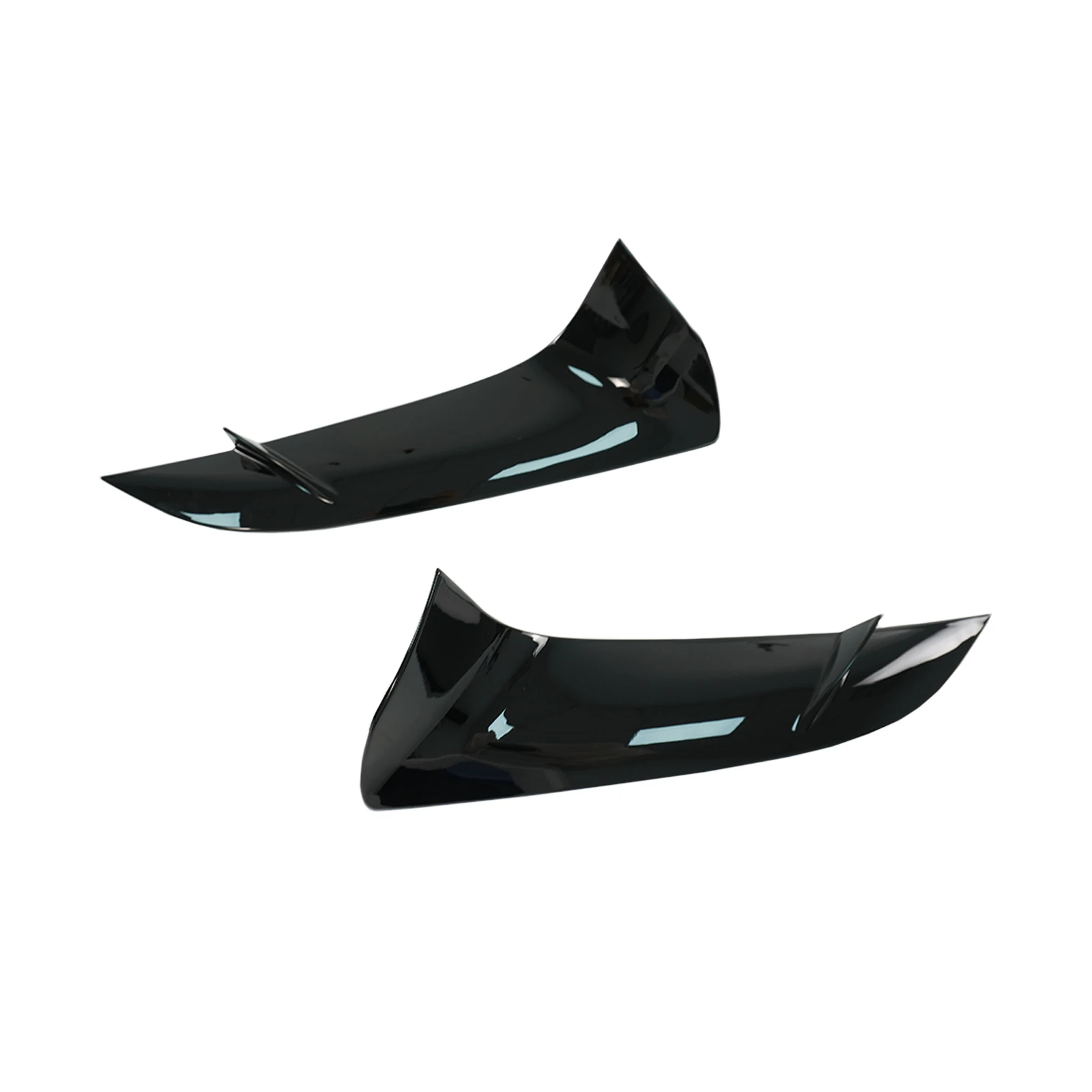 Toyota Supra GR A90 A91 2020-2024 프론트 범퍼 트림 커버, 광택 블랙, 탄소 섬유 스타일, 자동차 액세서리 바디 키트, 1 쌍