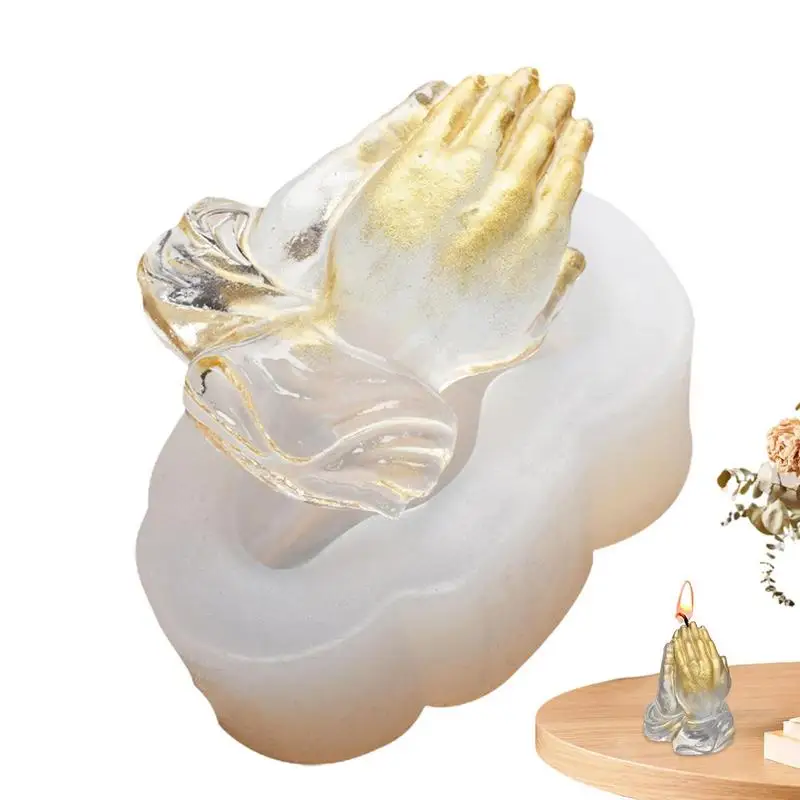 

Силиконовая форма для молитвенных рук, 3D форма для молитвенных рук Будды, бусины для фотографий, инструменты для украшений