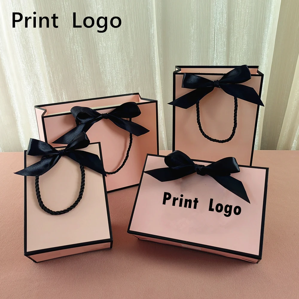 10 Pcs Custom Logo Gift Paper Package Bag For Small Business Wedding Favors Valentines Day Gifts Bag Personization Package Bags 1 S04d5d0929d3e474299966db078bc1651z