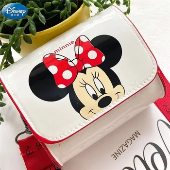 Bolso de hombro para niños de Disney, bolso cruzado, bolso de hombro de dibujos animados de Mickey Mouse, bolso lindo para niña, monedero, mini bolso de moda