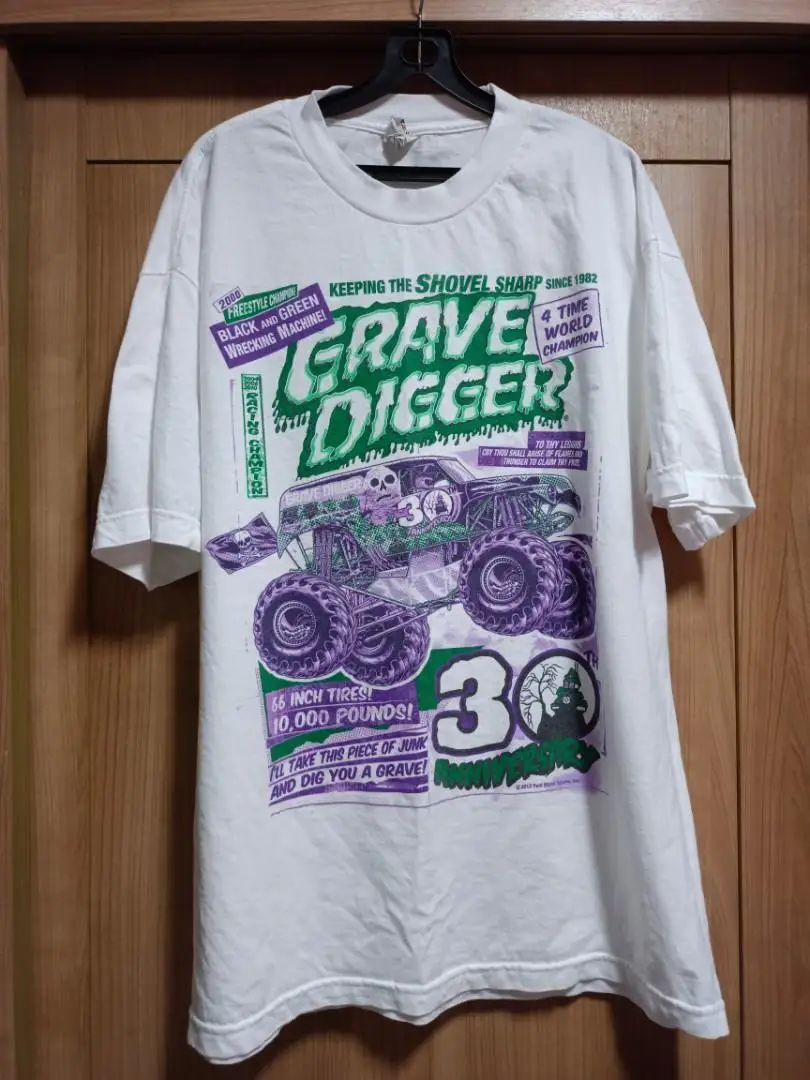 T-Shirt Retro Grave Digger Monster Truck Per Unisex Lb5031