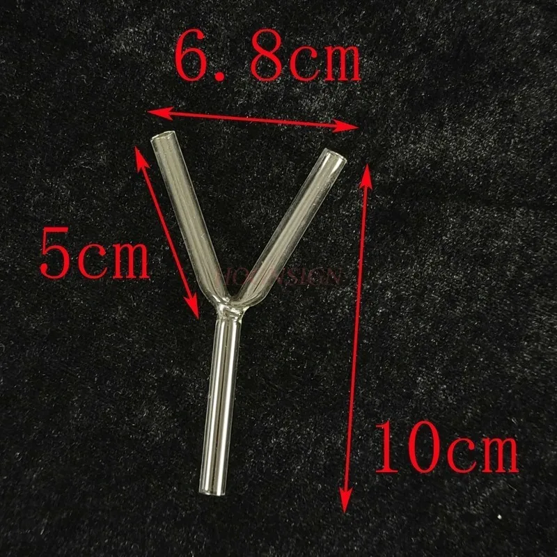 Glass Tube Y-shaped Tube 5-6mm Elbow Tee Glass Instrument Chemical Experiment Consumables