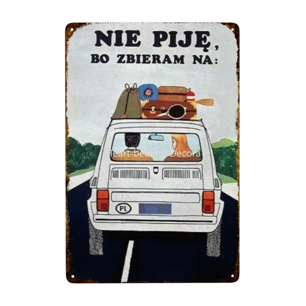 Fiat 126 P Polish Old Adt Metal Tin Sign Poster Targa Da Parete Fiat 126 P Polish Old Adt