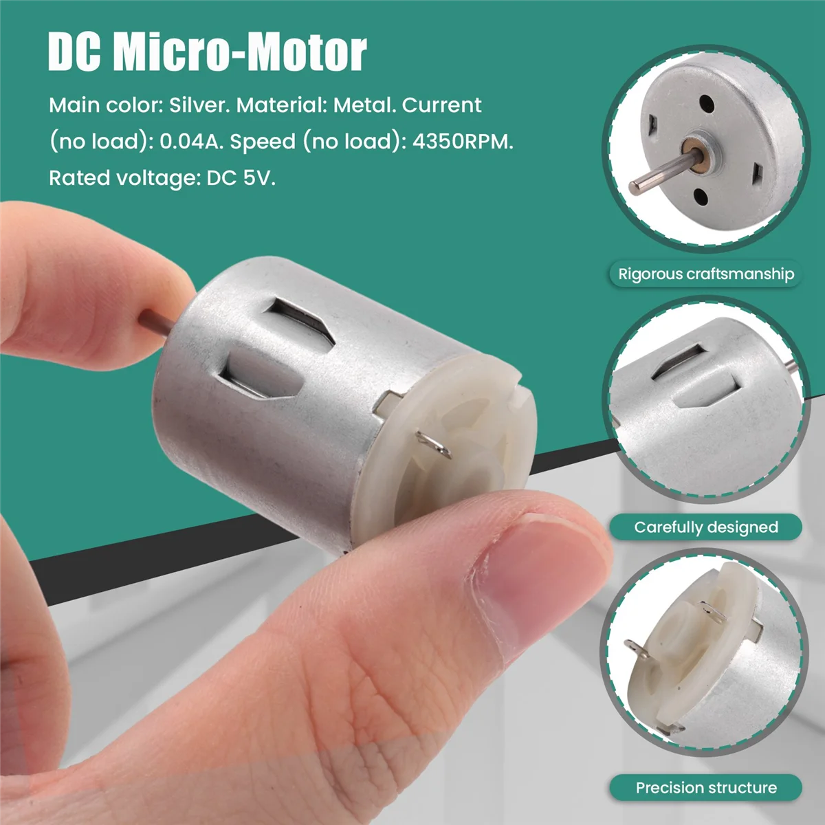 DC 5V 4350RPM 0.04A Electric Small Motor USB Fans