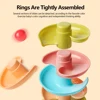 Baby Puzzle Kids Fun Track Turn Around 0-3 Years Old Track Rolling Ball Mental Sliding Ball Tower Early Education Assembling Toy 3