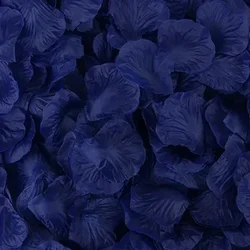 Vibrant Silk Rose Petals for Romantic Decoration and Celebrations (Dark Blue)