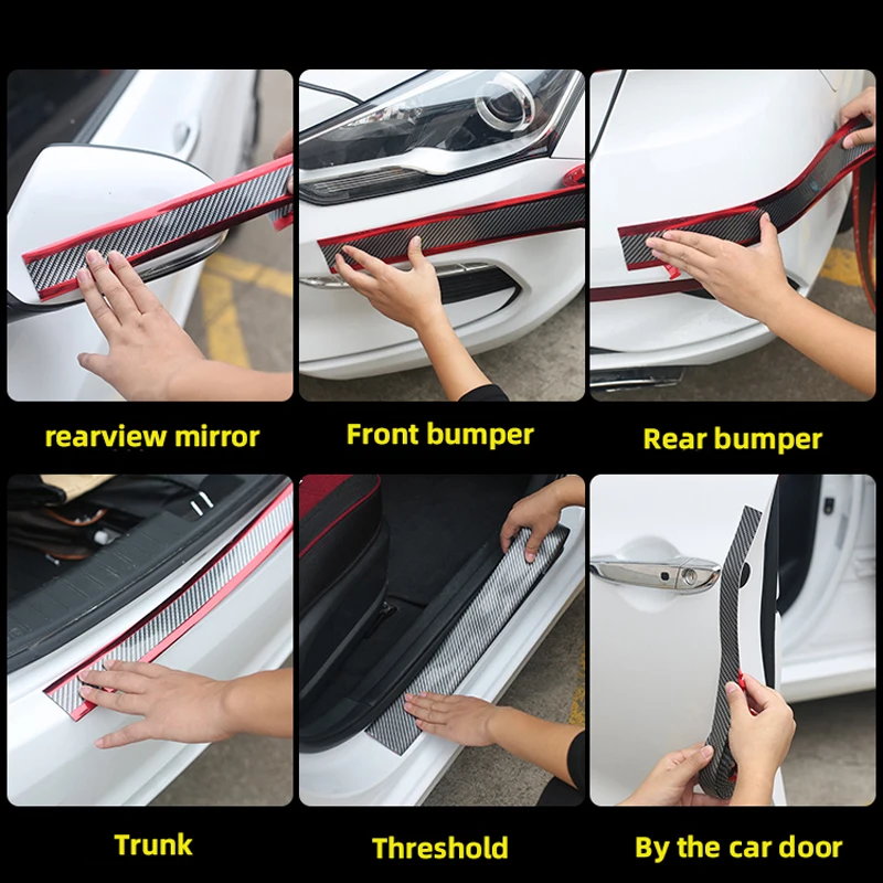 1M Auto Aufkleber Auto Tür Sill Protector Aufkleber Anti Scratch