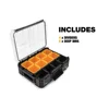 TOUGHBUILT TB-B1-O-30 11-Compartment Large Plastic Small Parts Organizer Includes 8 Deep Bins and 4 Dividers 4