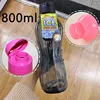 800ml Plastic Water Cup Portable Portable Outdoor Sports Water Cup Large Capacity Solid Color Space Cup Plastic Water Cups