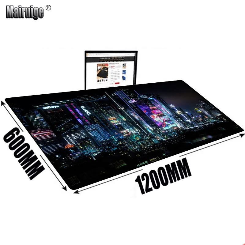 

2077 Night Cityneon Neon Glow Large Mouse Pad Table Mat Dropshipping Xl Gaming Pc Office Accessories Game Mats Mousepad Company