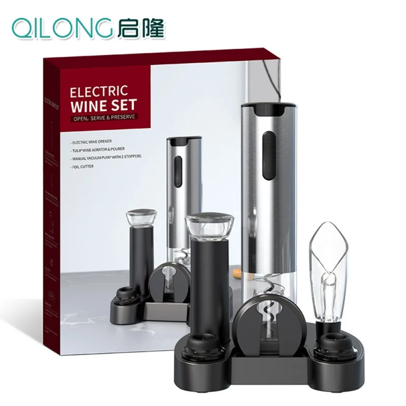 

Electric Wine Bottle Opener Wine Red Automatic Four-in-One