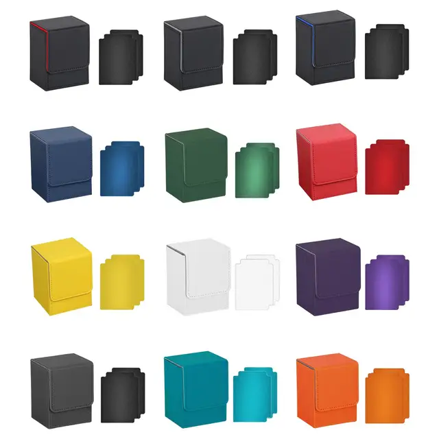 Trading Card Deck Box Lightweight Holds 100 Trading Card Durable with Baffle Holder for TCG Collectible Cards Card 2