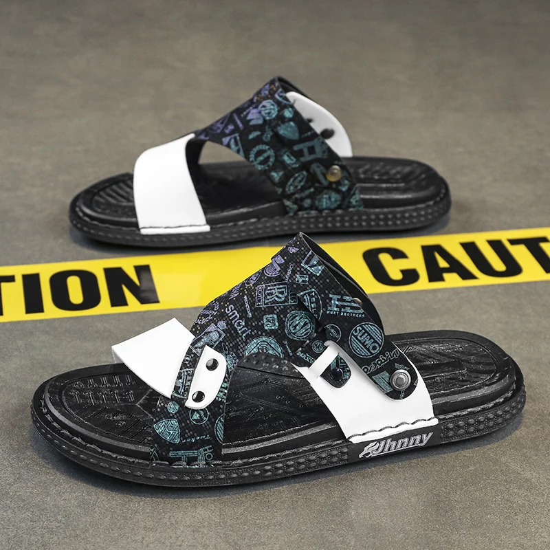 2023 New Outdoor Men's Slippers Casual Sandals High-quality Anti-slip Beach Shoes Men's Casual Shoes