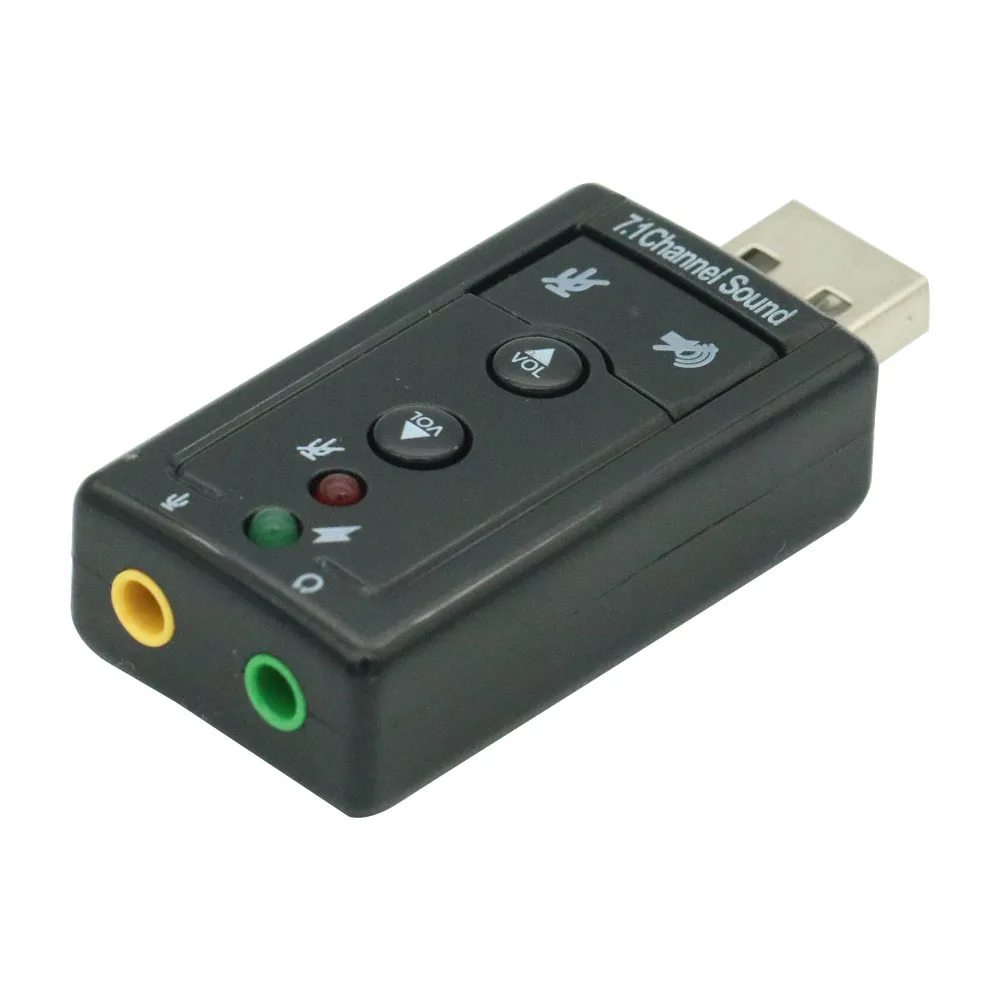 

Mini USB 2.0 3D Virtual 12Mbps External 7.1 Channel Audio Sound Card Adapter Audio Sound Card Adapter Portable Module