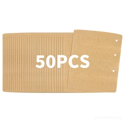 50-Pack Air Fryer Parchment Paper Liners - Non-Stick & Heat Resistant (Brown)