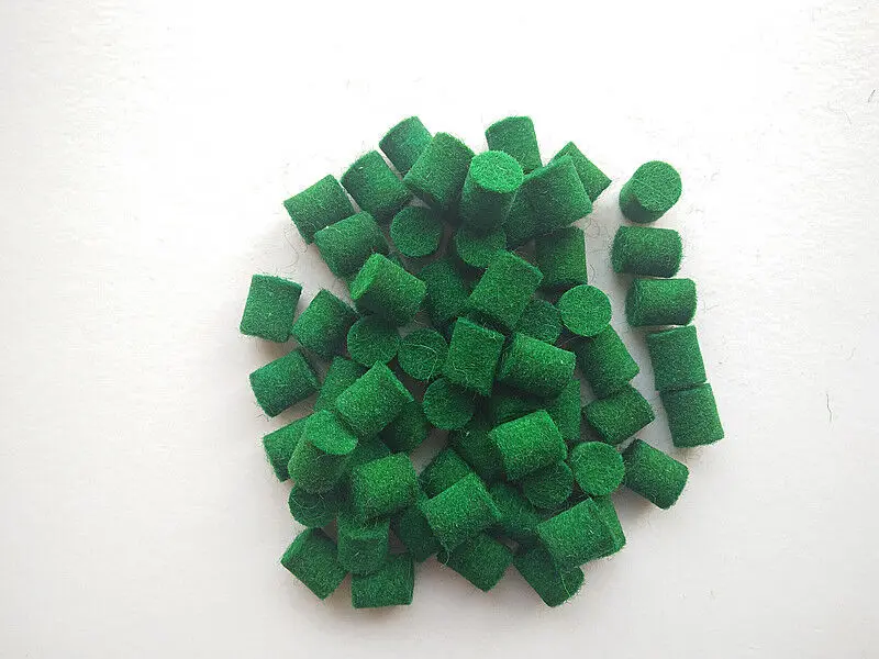 

100pcs Saxophone maintenance accessories parts cylindrical wool felt（green）