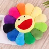 Ins Hot New SunFlower Cushion Japan Rainbow Sunflower Plush Cushion High Quality Cute Toy Home Sofa Decor Birthday Gift Kids 1