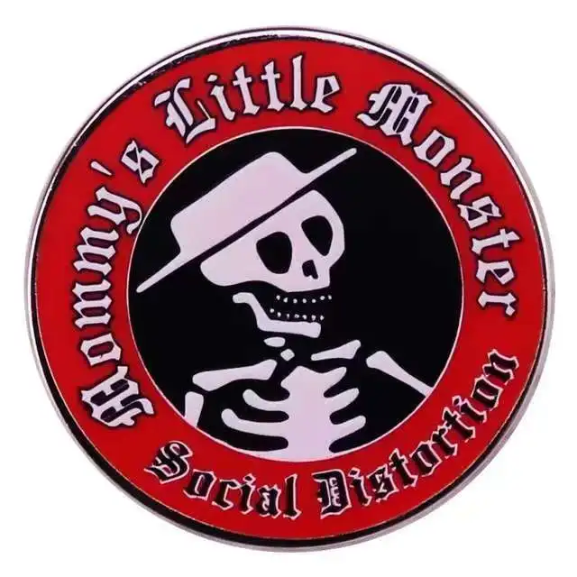 Pop Rock Band Enamel Pin: Music-Inspired Punk Brooch and Lapel Accessory Wholesale