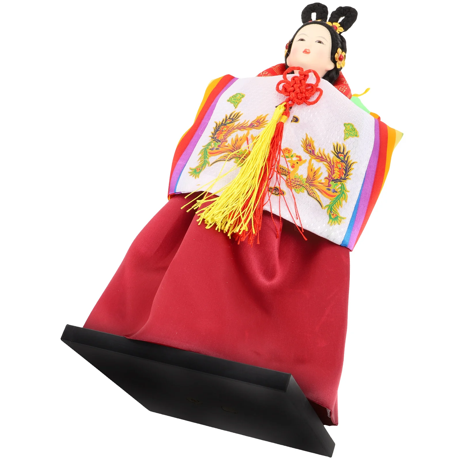 

Crafts Birthday Decoration for Girl Korean Hanbok Statue Silk Cloth Handcraft