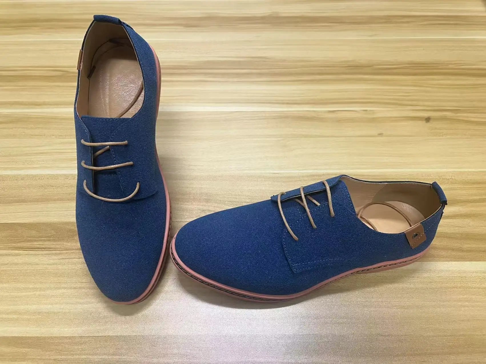 Mocassins Homme En Daim Imitation – Semelle Caoutchouc Antidérapante – Confort Quotidien, Style Casual Ou Habillé