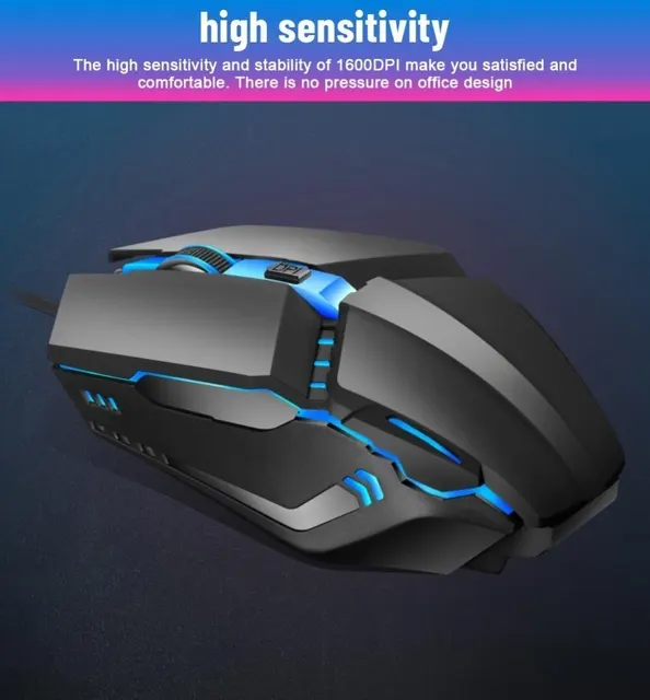 PICTEK PC306 Professional Gaming Mouse 16000DPI Gaming Programming Mouse  Adjustable Light Synchronizatio For Mouse Gamer LOL CS - AliExpress