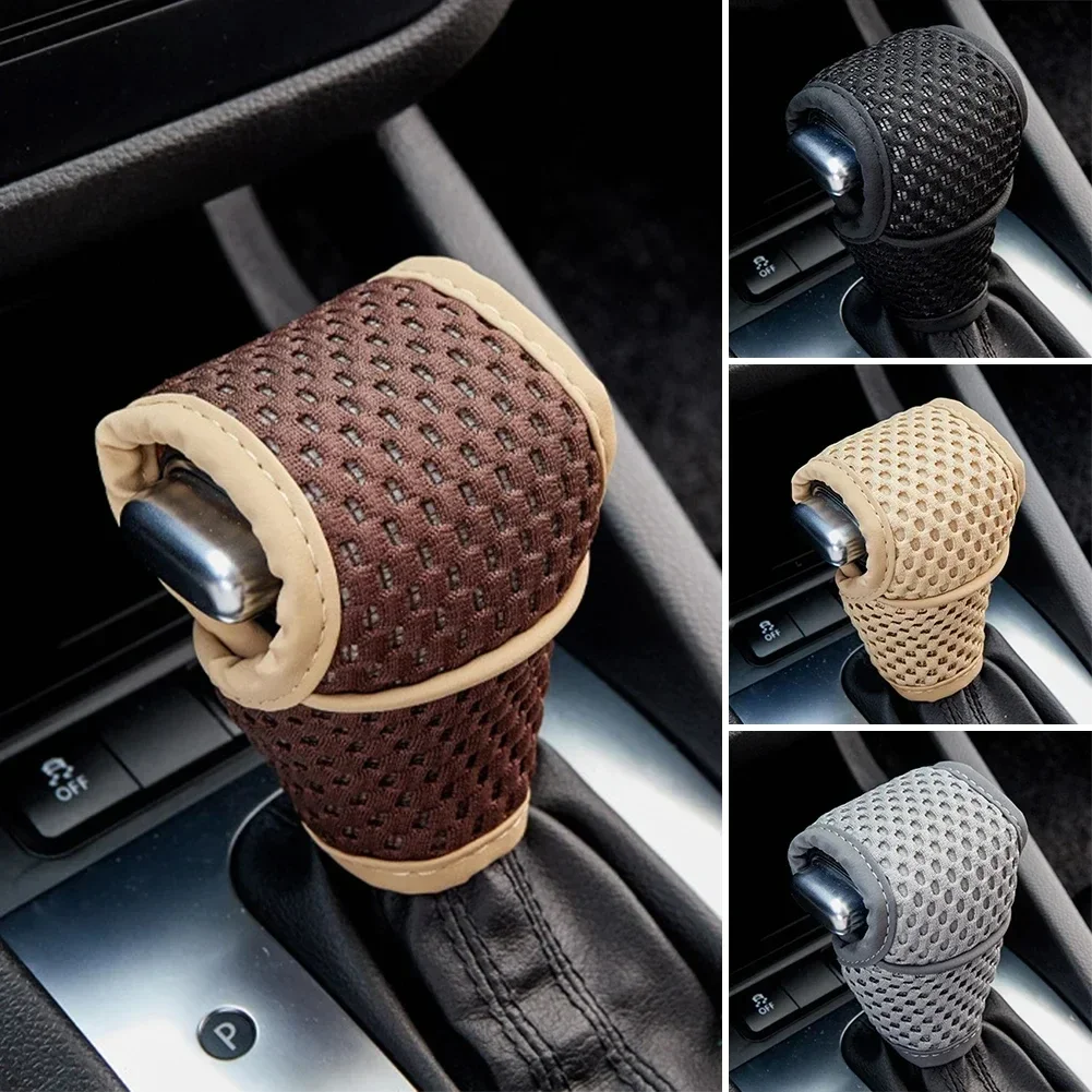 

Car Shift Knob Cover Gear Shift Non Slip Grip Handle Protective Covers Universal Gear Automatic Car Interior Accessories