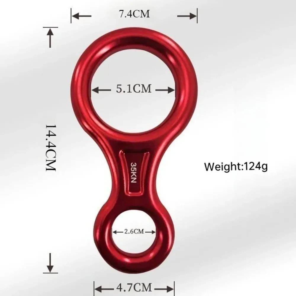 Rugged 35KN Aluminum Alloy Adventure Rope Gear for Outdoor Climbing & Abseiling