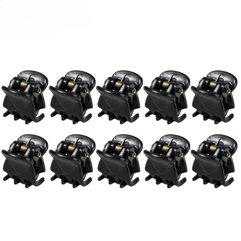 thumbnail image 1 of 30/20/10 piezas de mini pinzas para el pelo para mujeres y niñas, horquillas de plástico negras para niños, pinzas para el pelo, pinzas para el pelo, soportes para coletas, accesorios para el cabello, 1 of 5