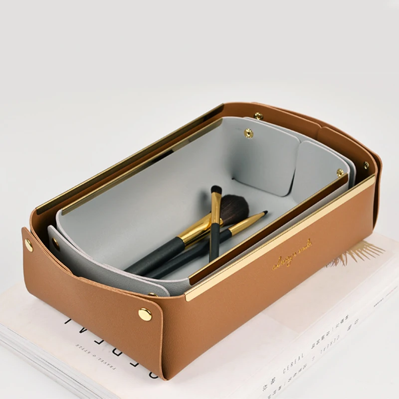 Nordic Leather Storage Box Organizer for Home