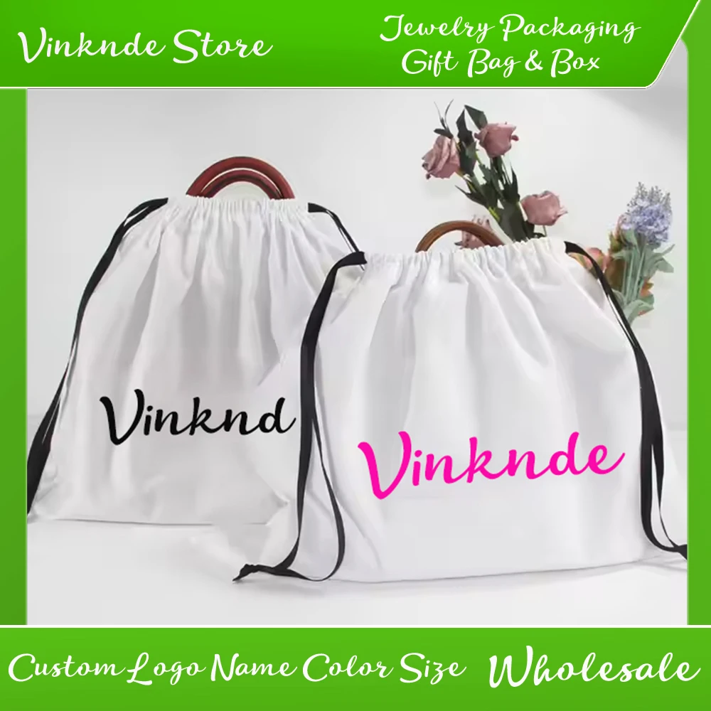 Wholesale 50PCS 40x50cm Premium Cotton Drawstring Pouches - Main Image