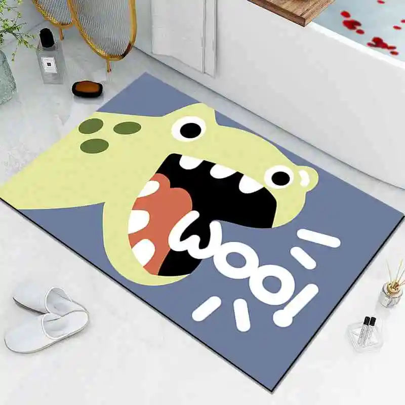 

Floor mat anti slip bathroom waterproofing grey