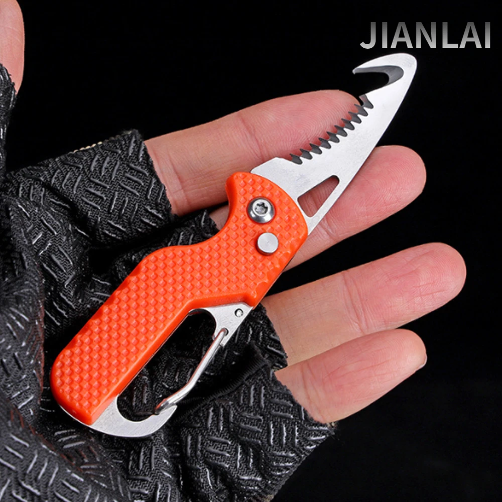Outdoor Camping Portable Folding Knife Express  Outdoor Folding Knife  Serrated - Knife - Aliexpress