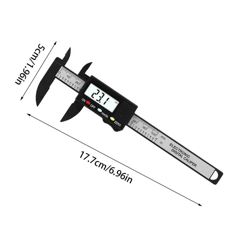 Tiny Digital Vernier Caliper 0-100mm Electronic Measuring Tool Electronic Digital Calipers Inch and Millimeter Conversion