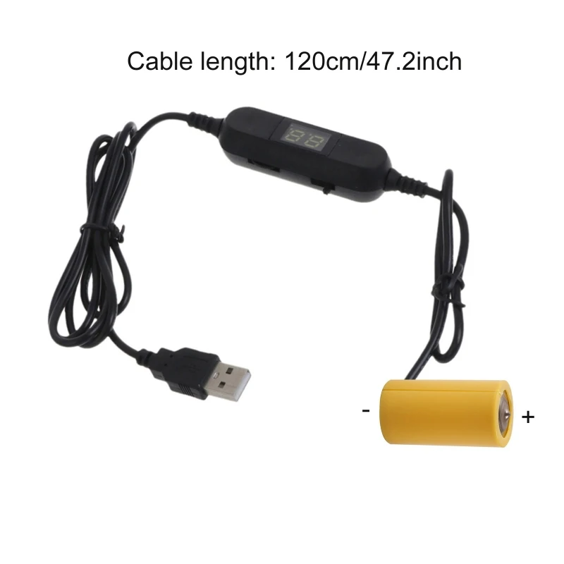 원격 제어 손전등 LED 조명 F19E용 USB 5V 1.5V-12V 사이즈 배터리