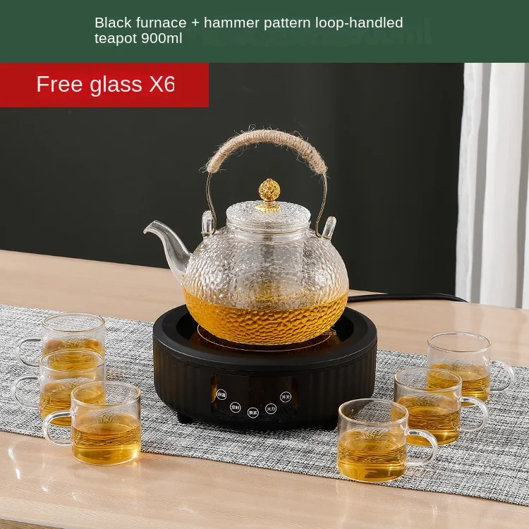 Electric Ceramic Stove Glass Tea Maker Set Household Mini Boiling Water Tea  Stove High Temperature Resistance Glass Tea Brewing - AliExpress