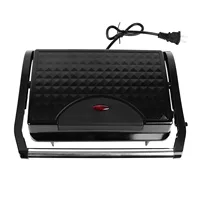 Electric Steak Griddle Double Sided Fast Heating Aluminum Electric Panini Press Grill for Sandwich Breakfast Making 2