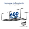 3x8 Overhead Garage Storage Rack,Adjustable Garage Storage Organization Systerm, Storage Racks,,Black 3
