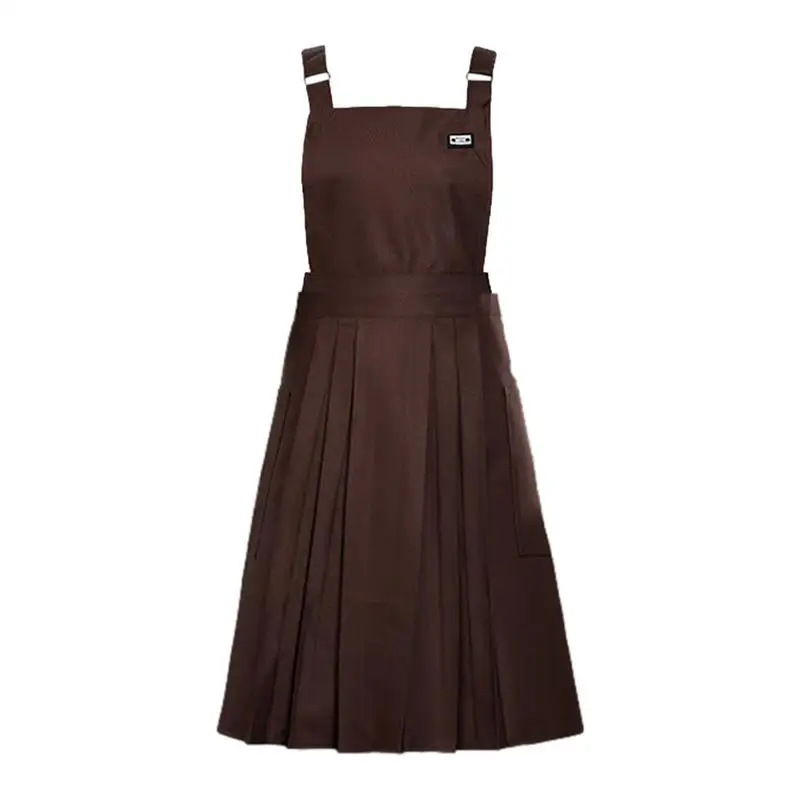 

Одноцветные фартуки, плиссированные многофункциональные фартуки, Женская удобная одежда, для цветочного магазина, маникюрного салона