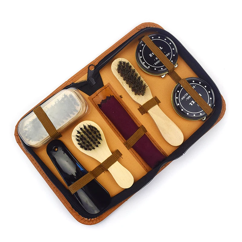 Leather Shoe Polish With Neutral Conditioning Cream Polish Set Business Leather Shoe Shine Kit
