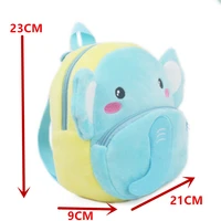 Fashion Children School Bags 3D Cartoon Print Plush Kids Backpack Kindergarten Boys and Girls School Bags Mini Backpack Book Bag 3