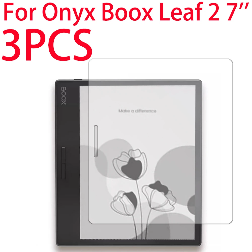 3 Packs Soft Film Screen Protector For Onyx Boox Leaf2 Leaf 2 7 inch  Protective Anti-Scrach Cover Shield Film