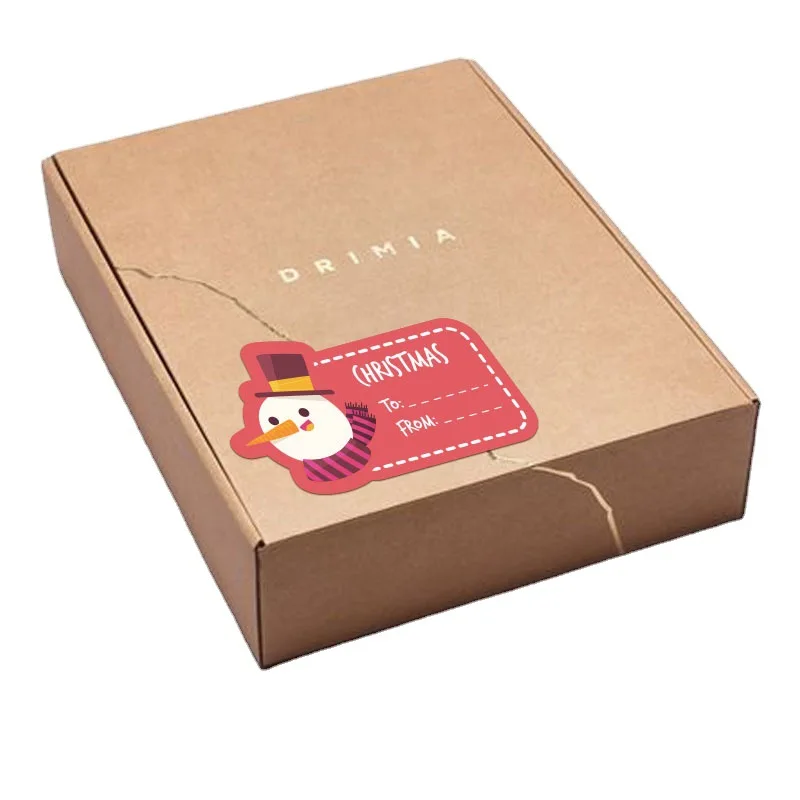 메리 크리스마스 산타 클로스 크리스마스 트리 모자 스티커 라벨, 선물 상자 장식 패키지 포장 비즈니스, 20-40 개