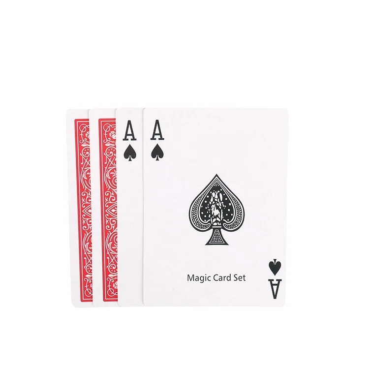 

Playing cards A and 3 are interchangeable Simple children's cards magic tricks magic props