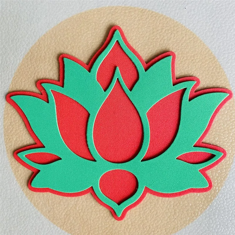 할로우 아웃 연꽃 금속 컷 다이 스텐실, 스크랩북 스탬프, 사진 앨범 장식 엠보싱 DIY 종이 카드