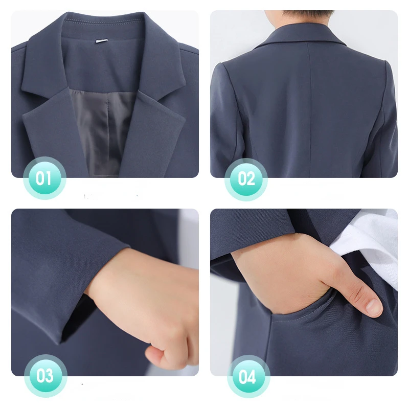 Boys Suit Set Kids Solid Blazer Jacket Pants Suits Boys Tuxedo Formal Dress Clothes Sets